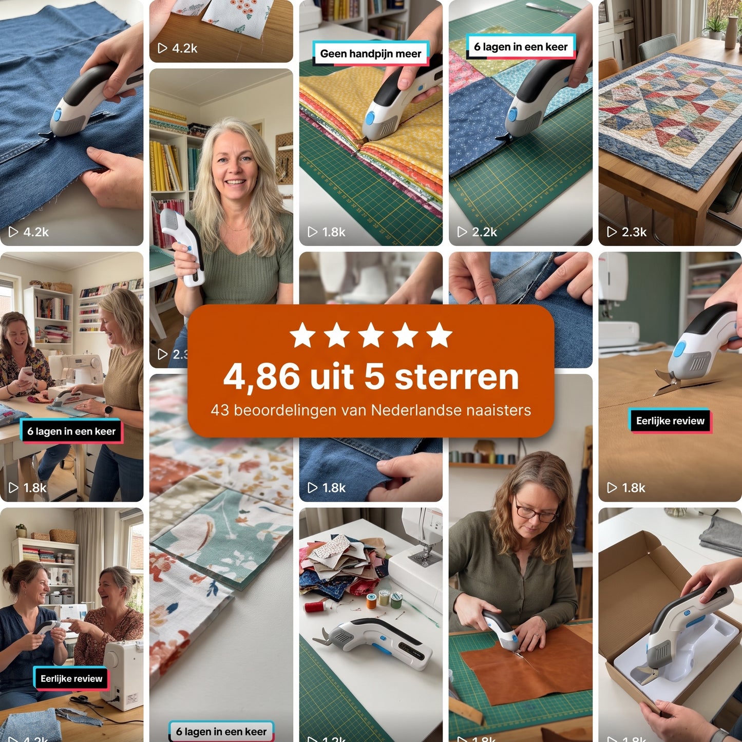 Elektrische Stofsnijder – Oplaadbaar, Draadloos | Draady