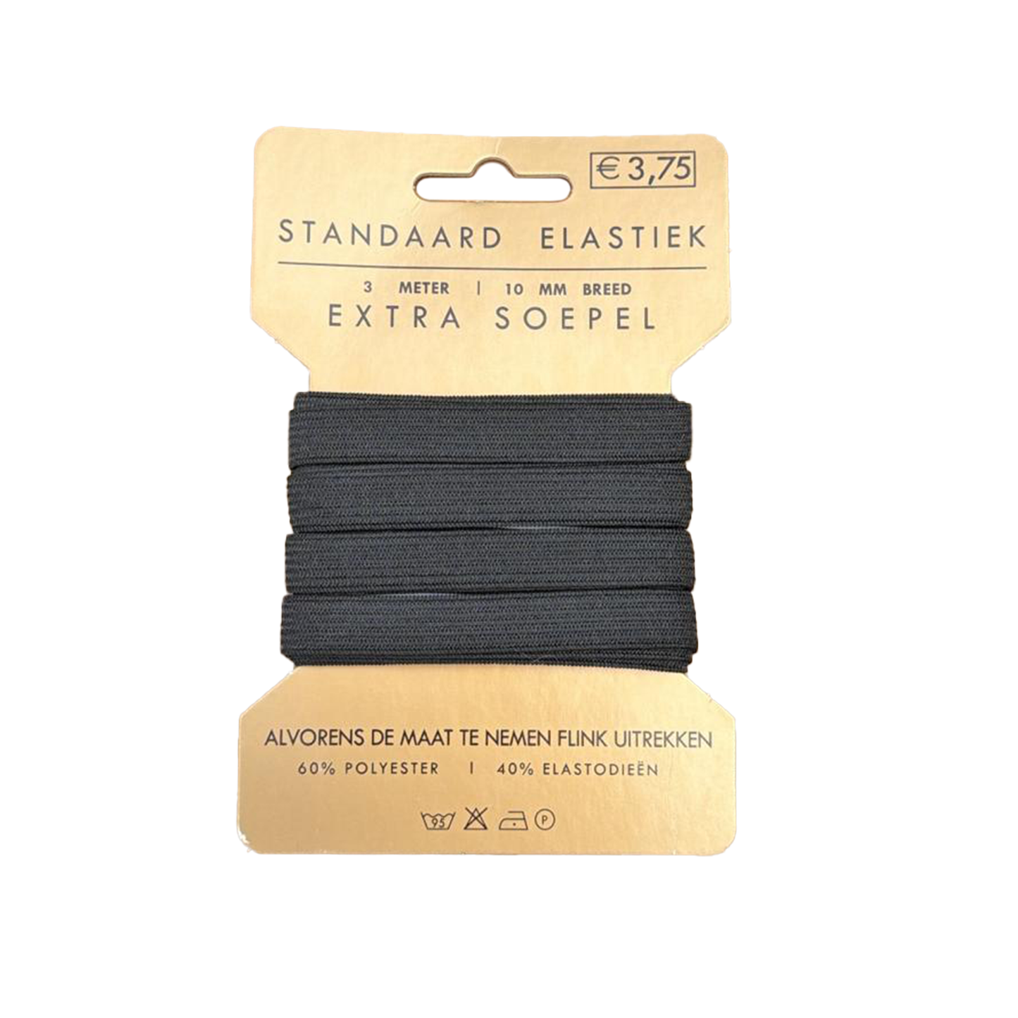 Kaartjes knoopsgaten elastiek