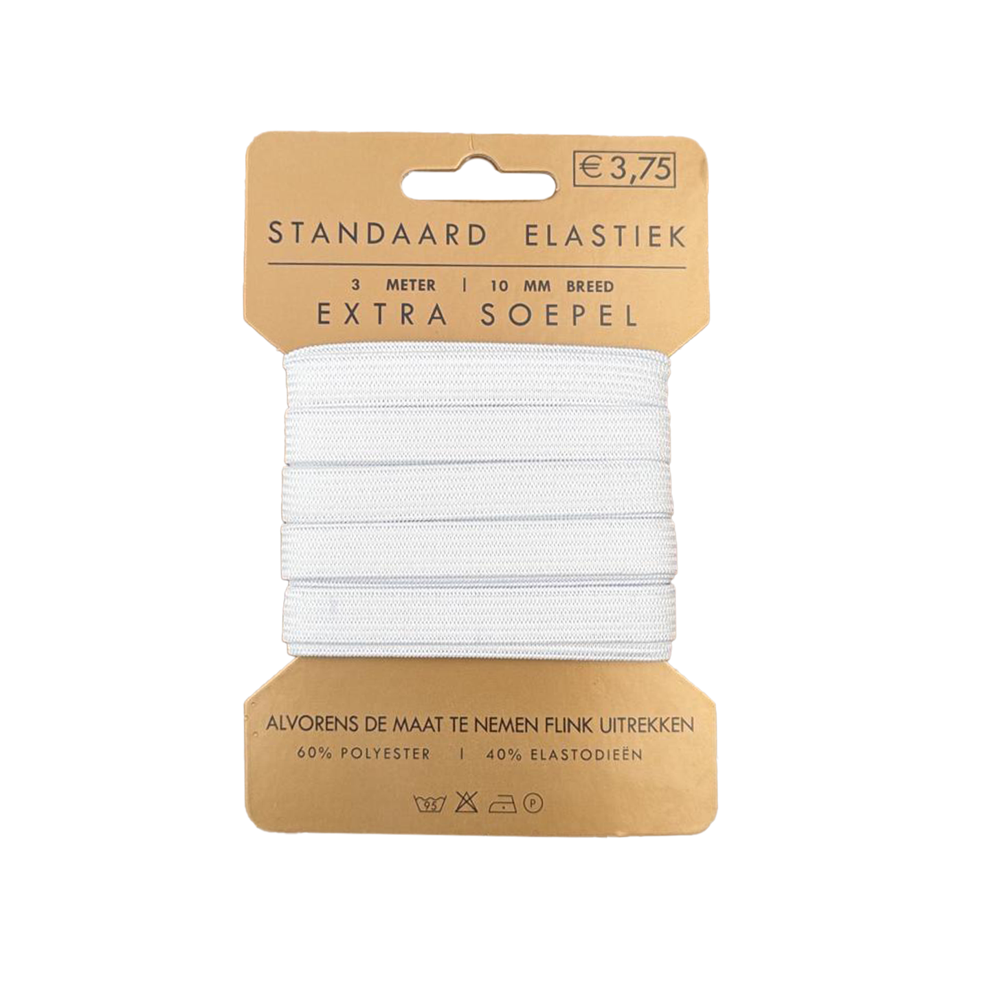 Kaartjes knoopsgaten elastiek